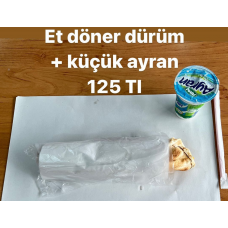 Dürüm Menü 4 ( et döner dürüm ve ayran menüsü )